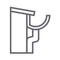 Roofs and Gutters Icon