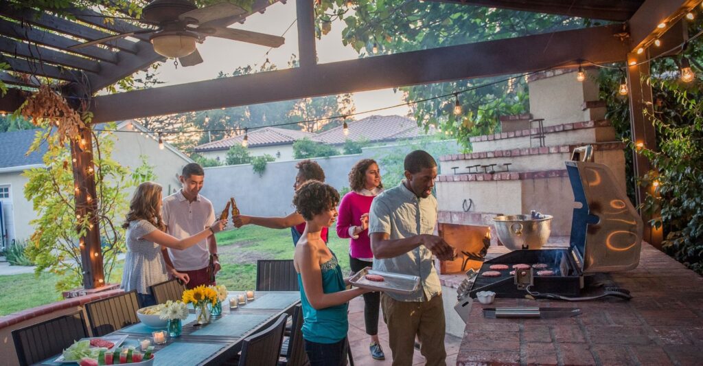 outdoor BBQ gathering